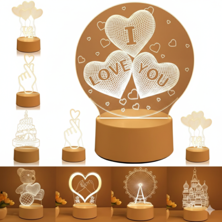 The Glow of Love - 3D Illusion Acrylic Night Light