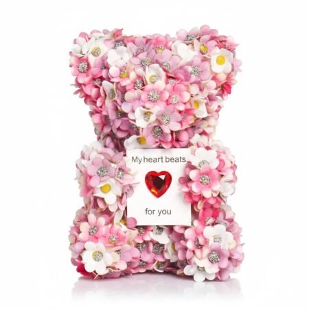 The Eternal Petal Bear - Handmade Luxury Rose Teddy Bear