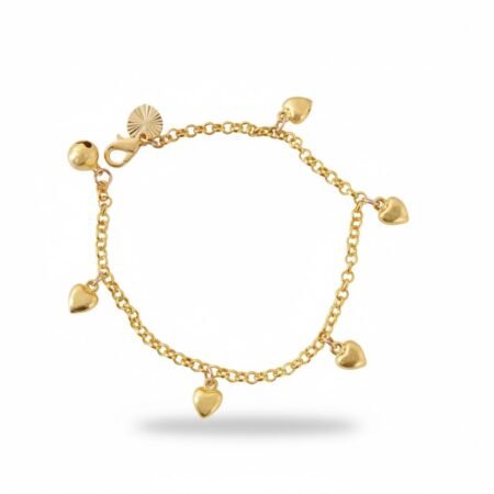 The Everyday Love - Dainty Heart Charm Bracelet