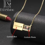 Collier médaillon enveloppe personnalisé pour femmes, bijoux personnalisés avec Message Photo, cadeau en acier inoxydable pour ses meilleurs amis, Couples 3 Collier médaillon enveloppe personnalisé pour femmes, bijoux personnalisés avec Message Photo, cadeau en acier inoxydable pour ses meilleurs amis, Couples 3