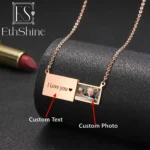 Collier médaillon enveloppe personnalisé pour femmes, bijoux personnalisés avec Message Photo, cadeau en acier inoxydable pour ses meilleurs amis, Couples 2 Collier médaillon enveloppe personnalisé pour femmes, bijoux personnalisés avec Message Photo, cadeau en acier inoxydable pour ses meilleurs amis, Couples 2