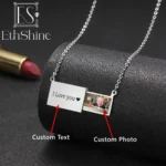 Collier médaillon enveloppe personnalisé pour femmes, bijoux personnalisés avec Message Photo, cadeau en acier inoxydable pour ses meilleurs amis, Couples 4 Collier médaillon enveloppe personnalisé pour femmes, bijoux personnalisés avec Message Photo, cadeau en acier inoxydable pour ses meilleurs amis, Couples 4