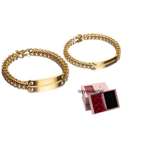 The Signature Bond – 18K Gold Plated Titanium Vow Bracelet